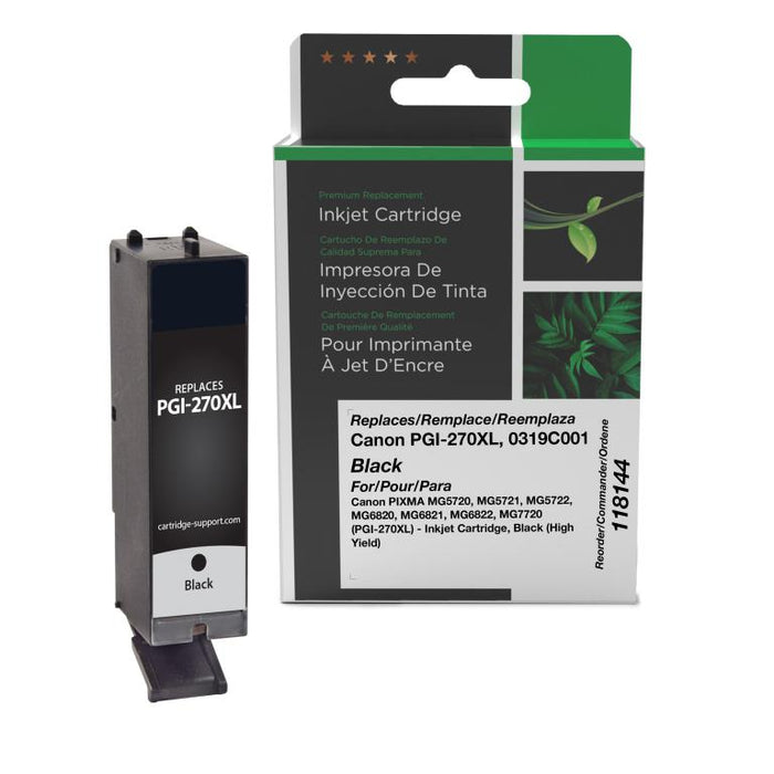 Clover Imaging Remanufactured High Yield Black Ink Cartridge for Canon PGI-270XL (0319C001)