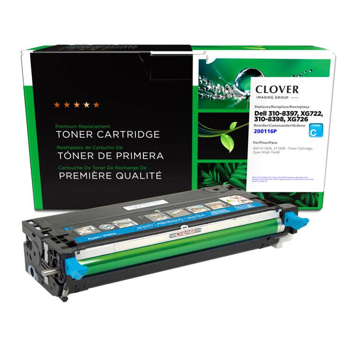 Clover Imaging Remanufactured High Yield Cyan Toner Cartridge for Dell 3110/3115