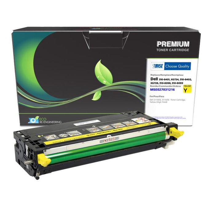 MSE Remanufactured High Yield Yellow Toner Cartridge for Dell 3110/3115