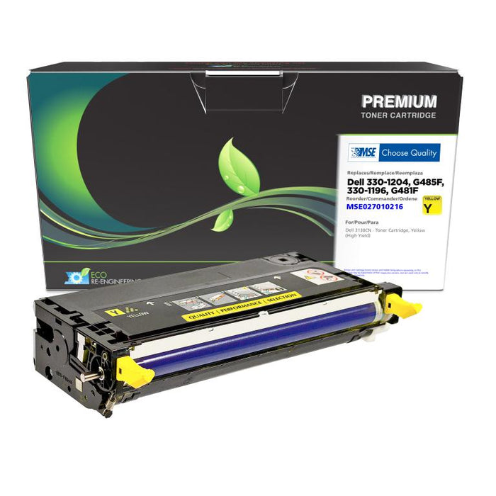 MSE Remanufactured High Yield Yellow Toner Cartridge for Dell 3130