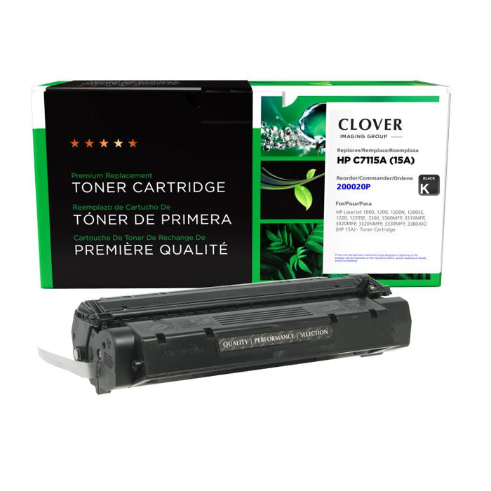 Clover Imaging Remanufactured Toner Cartridge for HP 15A (C7115A)