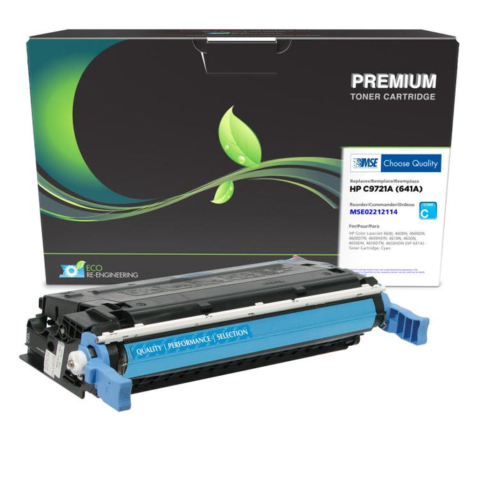MSE Remanufactured Cyan Toner Cartridge for HP 641A (C9721A)