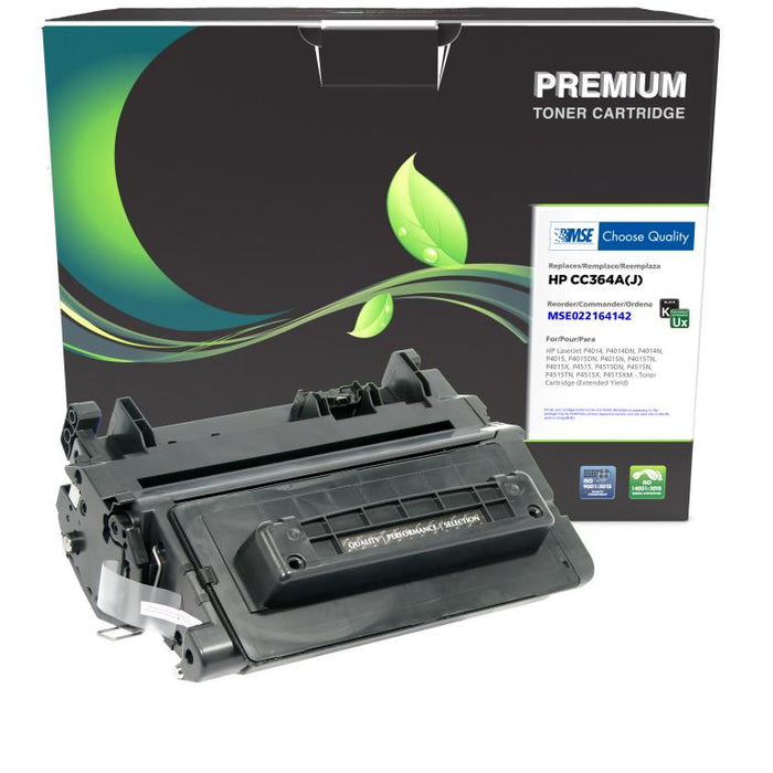 MSE Remanufactured Extended Yield Toner Cartridge for HP CC364A