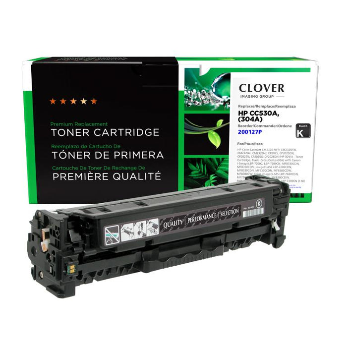 Clover Imaging Remanufactured Black Toner Cartridge for HP 304A (CC530A)