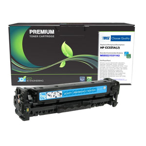 Extended Yield Cyan Toner Cartridge for HP CC531A
