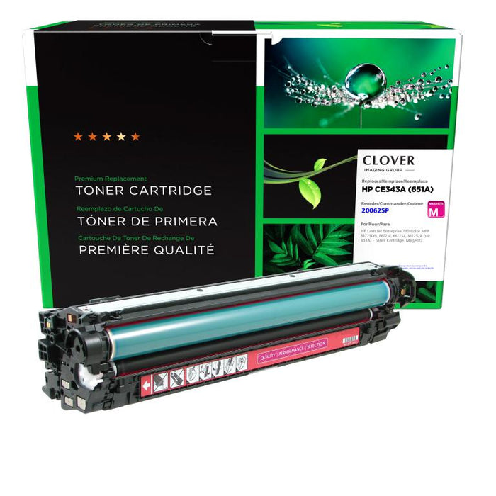 Clover Imaging Remanufactured Magenta Toner Cartridge for HP 651A (CE343A)