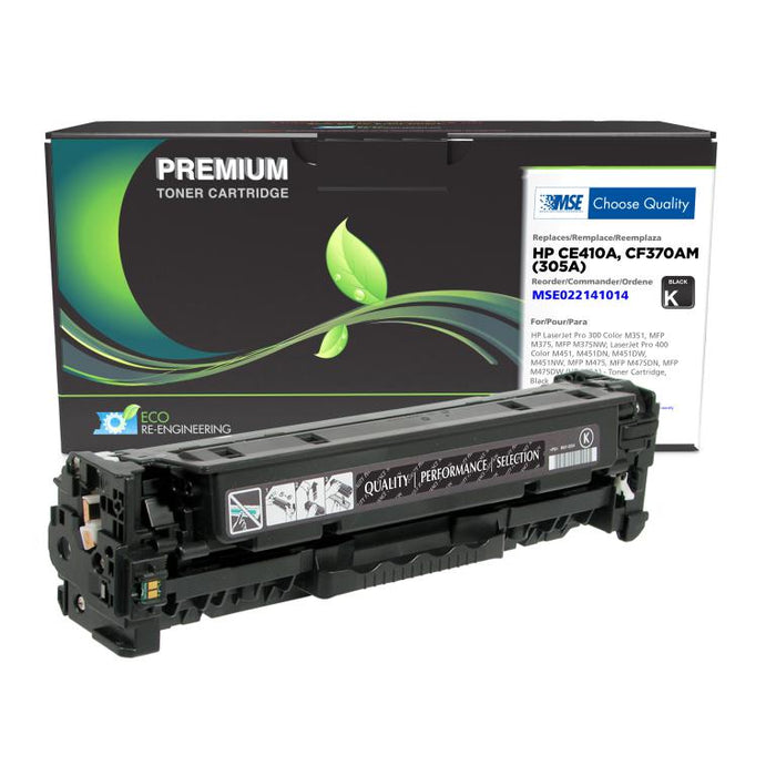 MSE Remanufactured Black Toner Cartridge for HP 305A (CE410A)