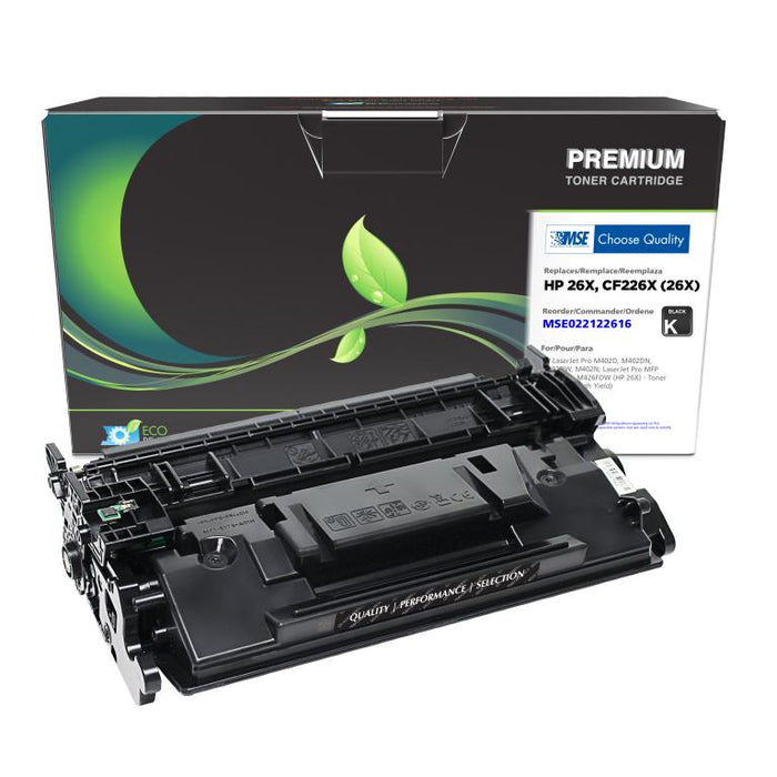 MSE Remanufactured High Yield Toner Cartridge for HP 26X (CF226X)