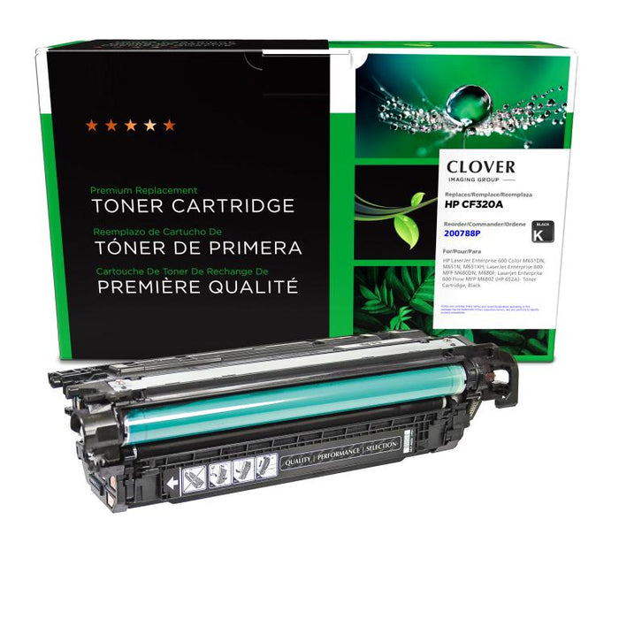 Clover Imaging Remanufactured Black Toner Cartridge for HP 652A (CF320A)