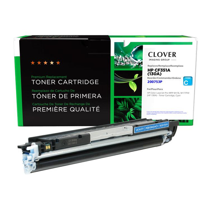Clover Imaging Remanufactured Cyan Toner Cartridge for HP 130A (CF351A)