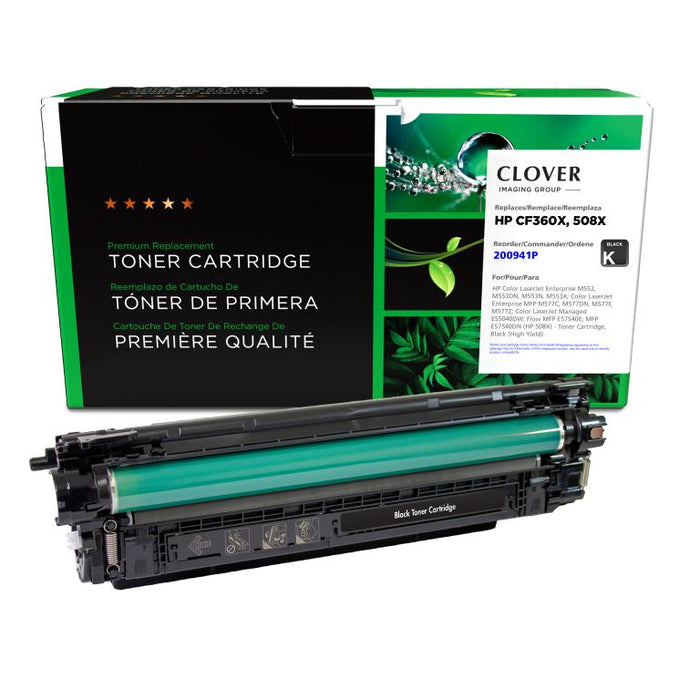 Clover Imaging Remanufactured High Yield Black Toner Cartridge for HP 508X (CF360X)