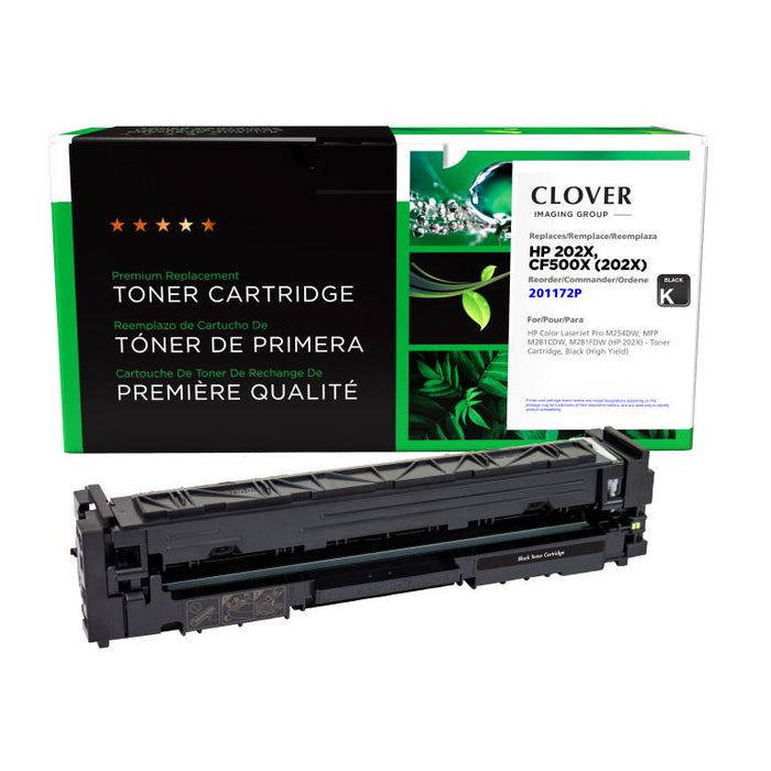 Clover Imaging Remanufactured High Yield Black Toner Cartridge for HP 202X (CF500X)
