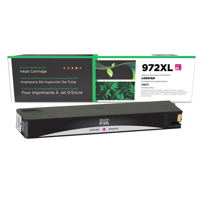 Clover Imaging Remanufactured High Yield Magenta Ink Cartridge for HP 972XL (L0S01AN)