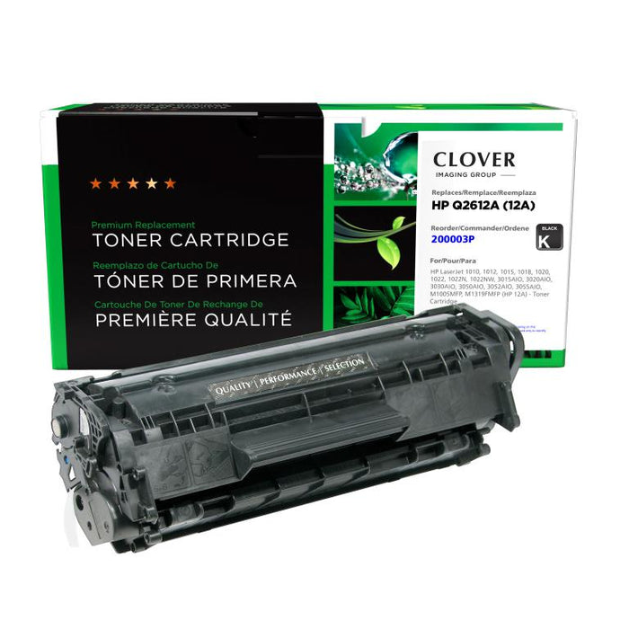 Clover Imaging Remanufactured Toner Cartridge for HP 12A (Q2612A)