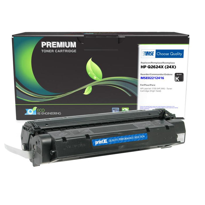 MSE Remanufactured High Yield Toner Cartridge for HP 24X (Q2624X)