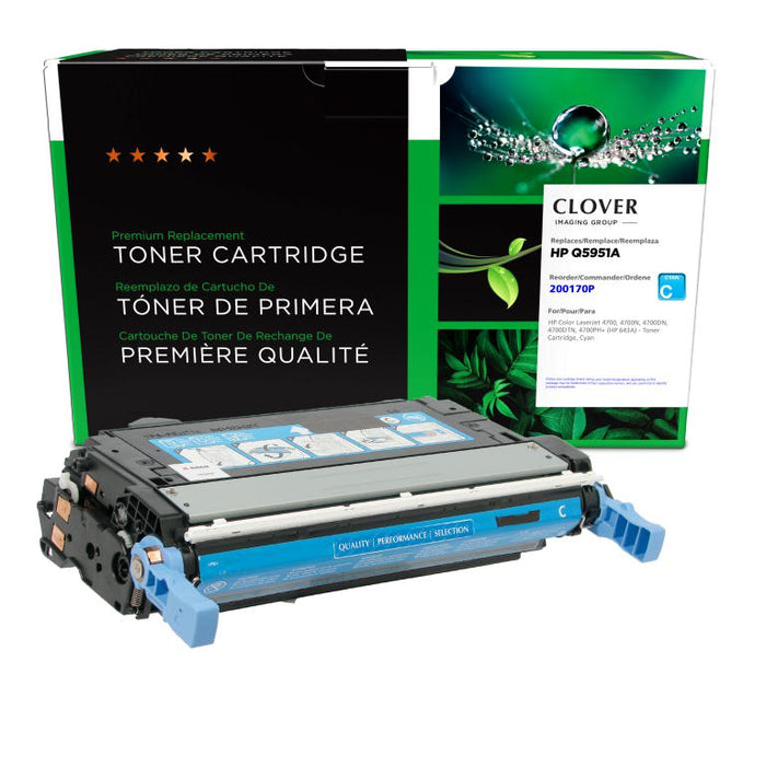Clover Imaging Remanufactured Cyan Toner Cartridge for HP 643A (Q5951A)