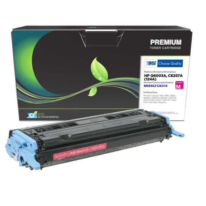 MSE Remanufactured Magenta Toner Cartridge for HP 124A (Q6003A)