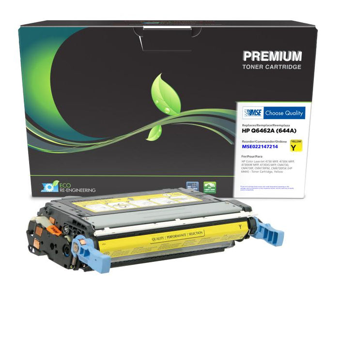MSE Remanufactured Yellow Toner Cartridge for HP 644A (Q6462A)