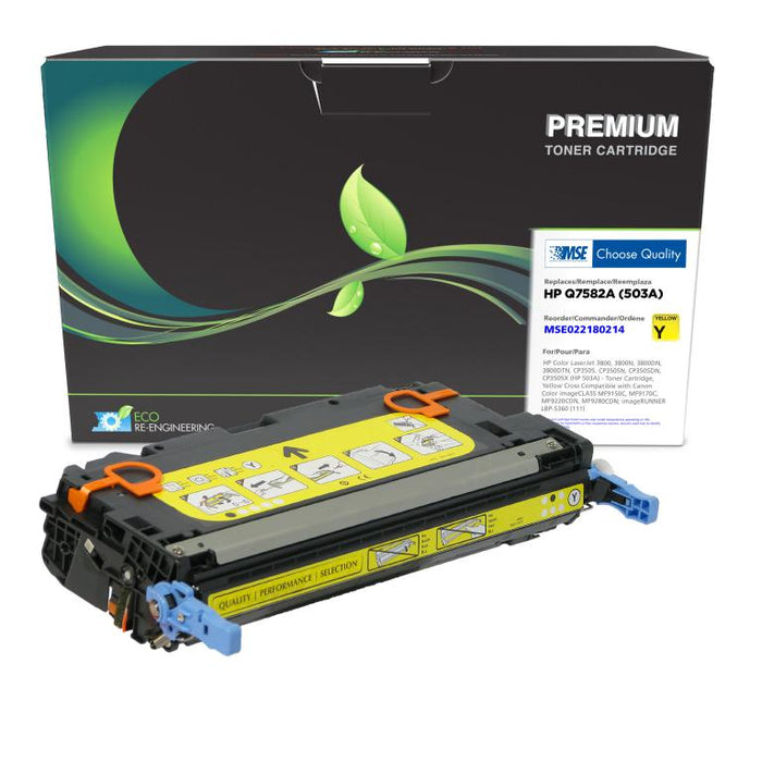 MSE Remanufactured Yellow Toner Cartridge for HP 503A (Q7582A)