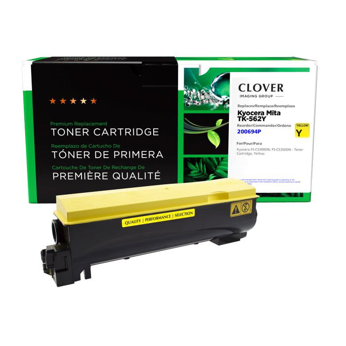 Clover Imaging Remanufactured Yellow Toner Cartridge for Kyocera TK-562