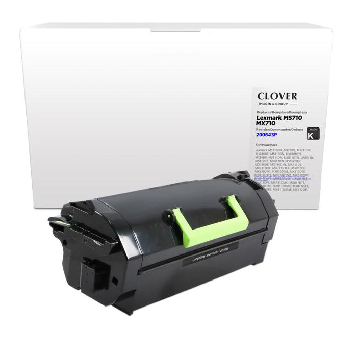 Clover Imaging Remanufactured High Yield Toner Cartridge for Lexmark MS710/MS711/MS810/MX710/MX810/MX811