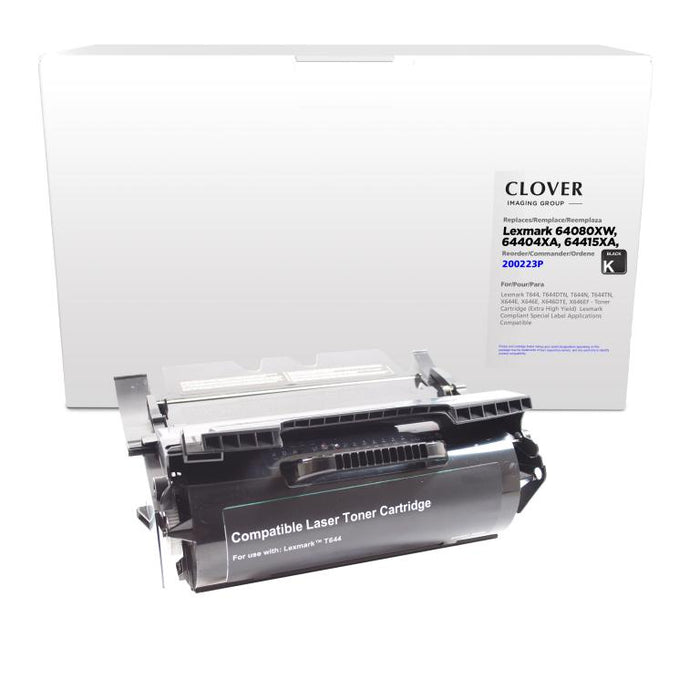 Clover Imaging Remanufactured Extra High Yield Toner Cartridge for Lexmark T644/X644/X646