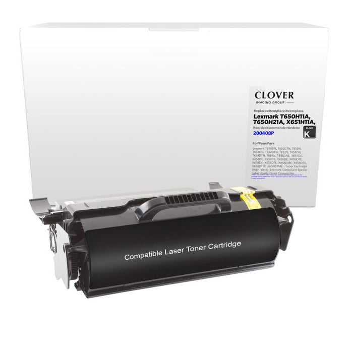 Clover Imaging Remanufactured High Yield Toner Cartridge for Lexmark T650/T652/T654/T656/X652/X654/X656