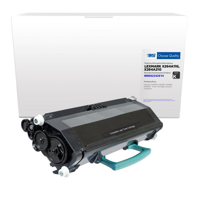 MSE Remanufactured Toner Cartridge for Lexmark X264/X363/X364