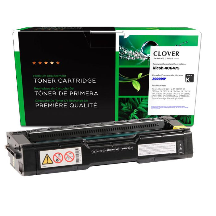 Clover Imaging Remanufactured High Yield Black Toner Cartridge for Ricoh 406475