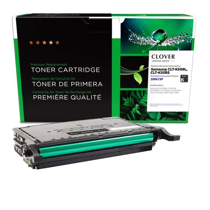 Clover Imaging Remanufactured High Yield Black Toner Cartridge for Samsung CLT-K508L/CLT-K508S