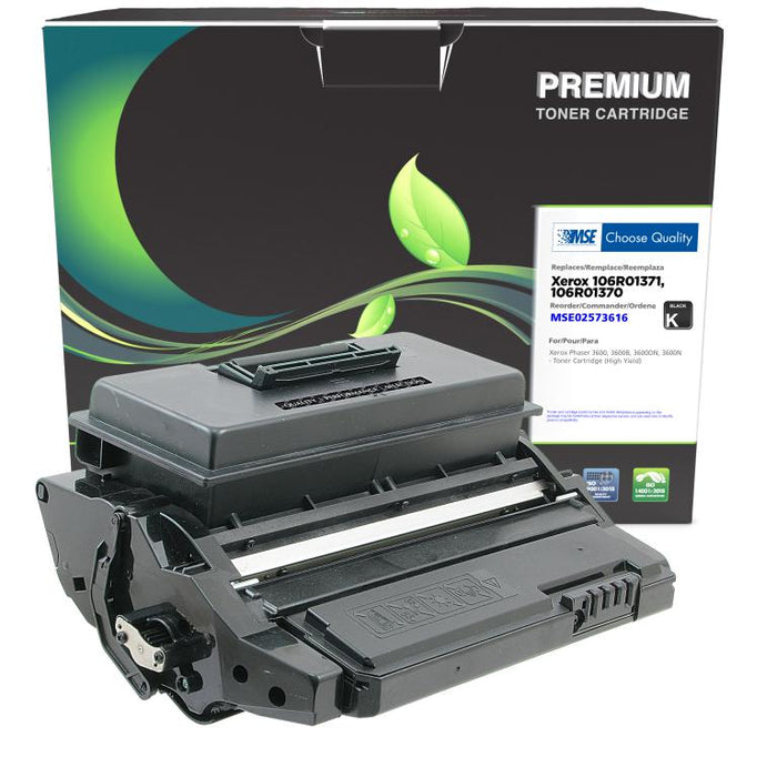 MSE Remanufactured High Yield Toner Cartridge for Xerox 106R01371/106R01370
