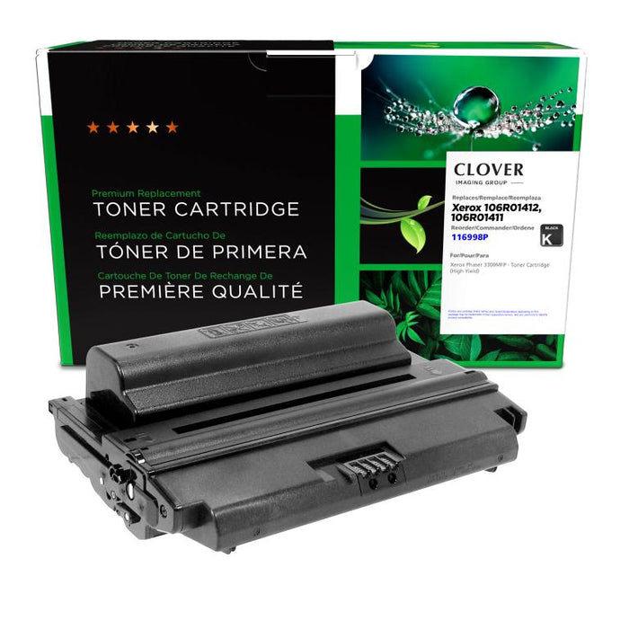 Clover Imaging Remanufactured High Yield Toner Cartridge for Xerox 106R01412/ 106R01411