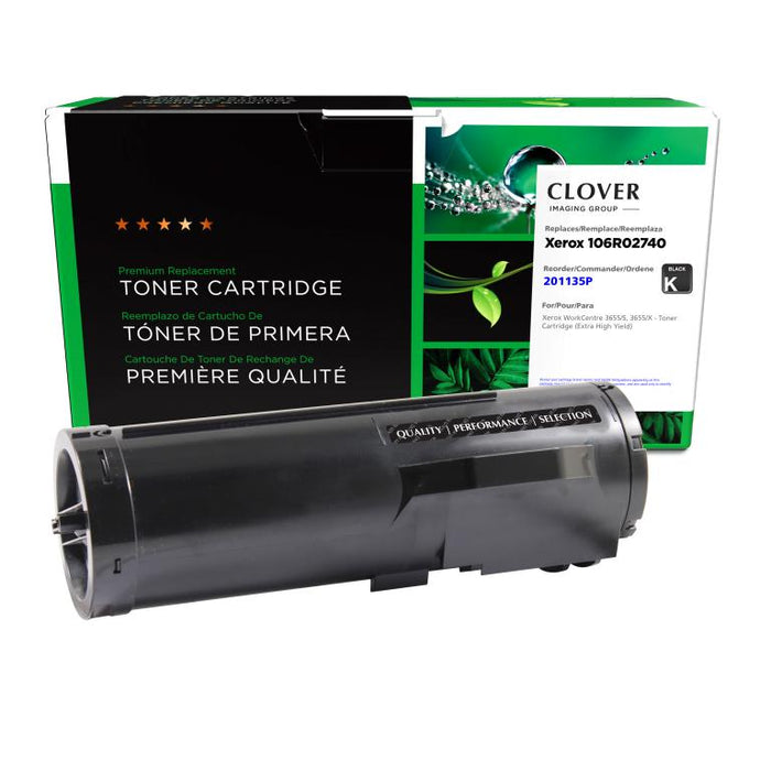 Clover Imaging Remanufactured Extra High Yield Toner Cartridge for Xerox 106R02740